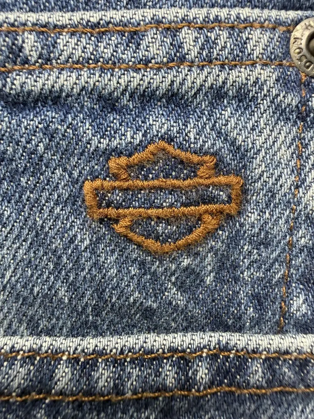 Harley-Davidson Jeans Mens 34x36 Blue Med Wash Denim Straight Regular Biker
